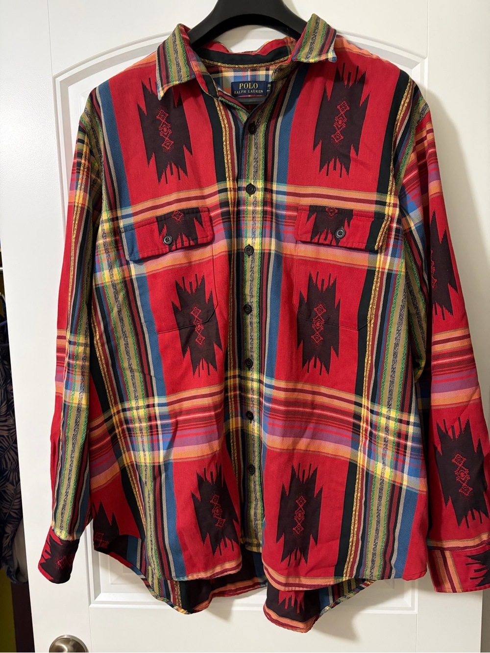 Polo Ralph Lauren Button Up Aztec Southwest Mens Size 2XB